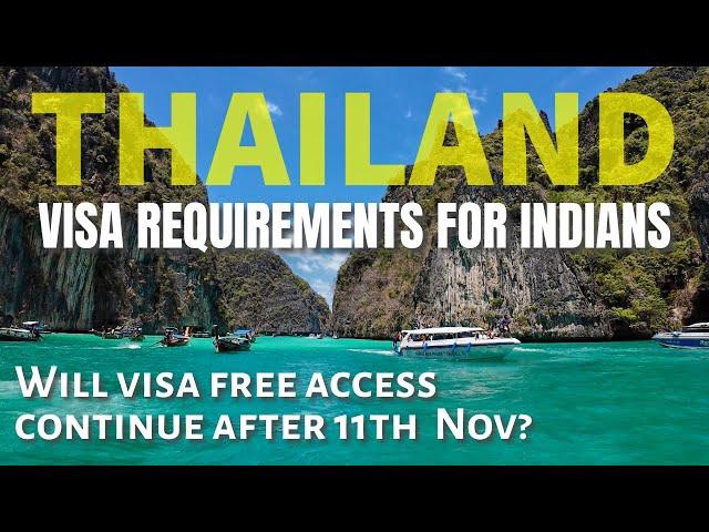 Thailand Visa free for Indian 2024 | Thailand visa for indians latest update | thailand visa free