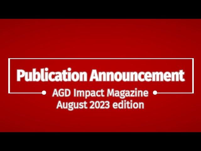 Publication Announcement | August 2023 AGD Impact Magazine | Academy of General Dentistry