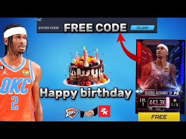 Get a Free Shai Alexander in Nba 2K mobile #nba2kmobile