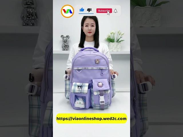 TAS SEKOLAH ANAK PEREMPUAN ORIGINAL MOTIF KARAKTER KUROMI SANRIO #shorts #viral Bengkulu Lampung