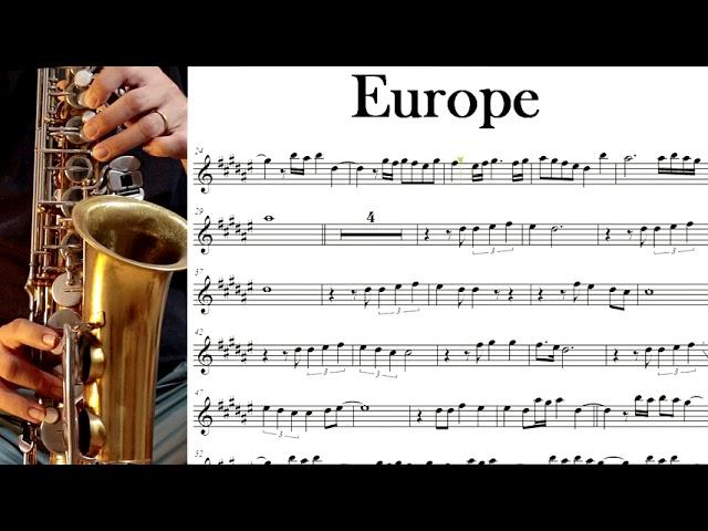 The Final Countdown - Partitura - Saxofone