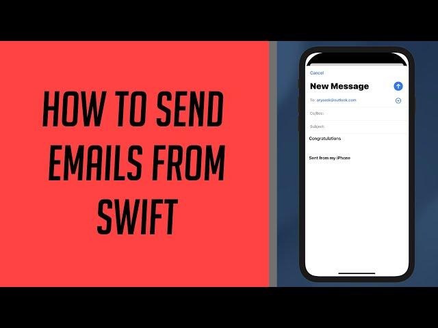 How to send an Email from Swift