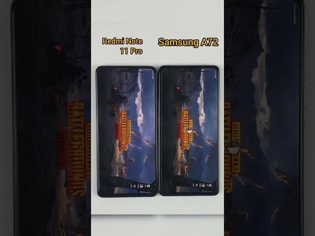 Redmi Note 11 Pro vs Samsung A72 Pubg Speed Test Which one is faster???#shorts