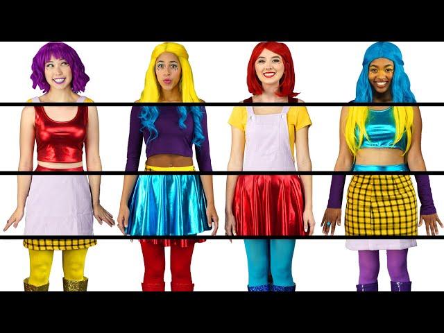 CLOTHING SWITCH UP SUPER POPS ALL MIXED UP OUTFITS CHALLENGE. TOTALLY TV