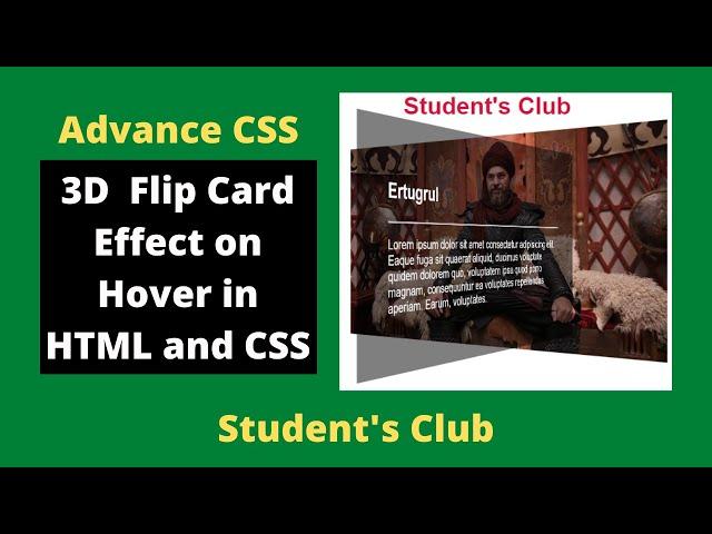 CSS Image Hover Effects | Vertical Rotating Cards in CSS | Flip Cards in CSS | Tutorial #28