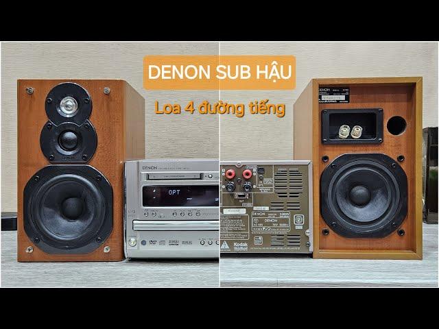 (Sale Off 4tr2) HIẾM Loa 4 Đường Tiếng DENON ME2DV Sub Hậu (Vũ 0908804711)