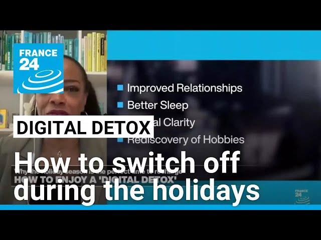 Why the holiday season is the perfect time for a 'digital detox' • FRANCE 24 English