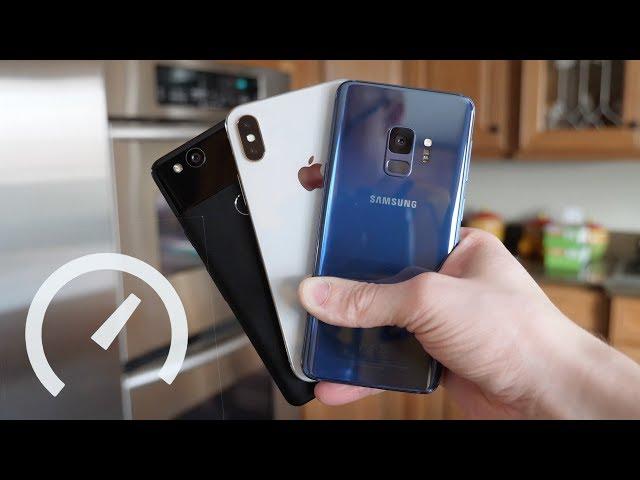 Ultimate Speed Test: Galaxy S9 vs iPhone X vs Pixel 2!