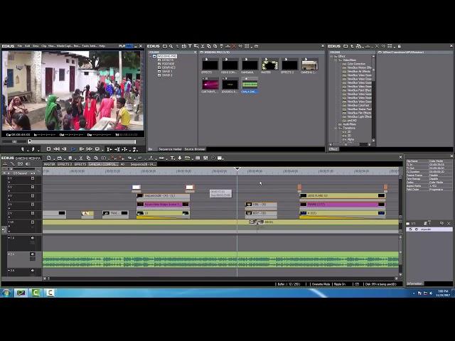 EDIUS VIDEO MIXING IN FEW MINUTE , LIVE WEDDING VIDEO MIXING IN HINDI