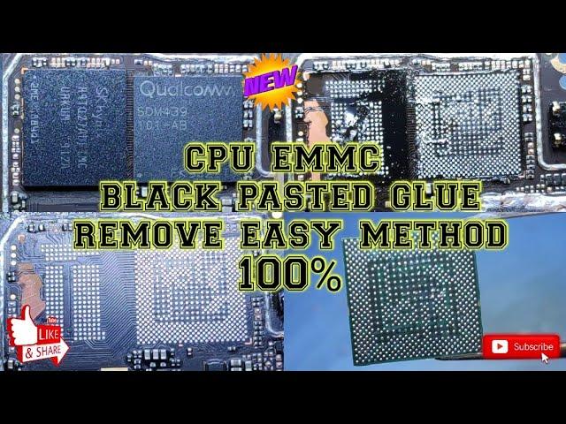 how to remove Black pasted ic safely and glue remove easy way 100%