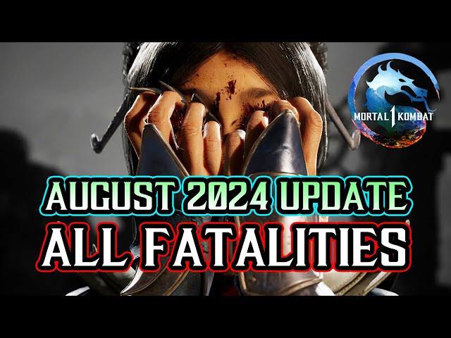 Mortal Kombat 1 - ALL FATALITIES with DLCs [August 2024]