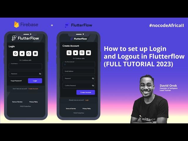 How to set up Login/Sign Up and Logout in FlutterFlow (FULL TUTORIAL 2023)