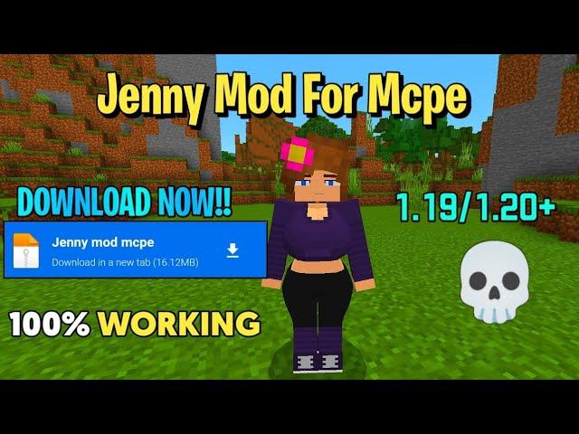 How to download jenny mod in Minecraft PE 1.20+ | Minecraft jenny Addon download