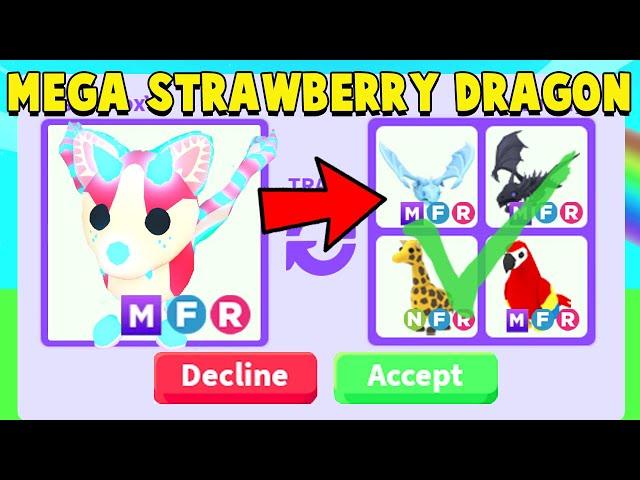 Trading MEGA STRAWBERRY SHORTCAKE BAT DRAGON in Adopt Me!