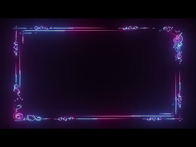 Neon Frame Background, Red Blue Color Border Motion Background Loop | Free Stock Footage download