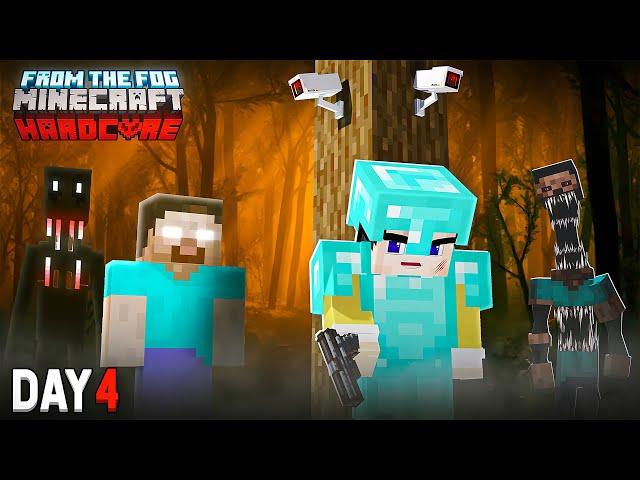 Trying To Survive Hardcore Minecraft with EVERY HORROR MOD Installed || Minecraft:From The Fog Day 4