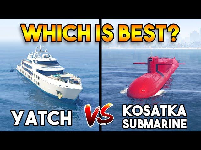 GTA 5 ONLINE : YACHT VS SUBMARINE (WHICH IS BEST?)