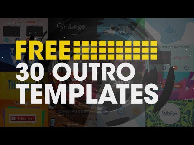 30 Outro Templates Free | After Effects | 2016