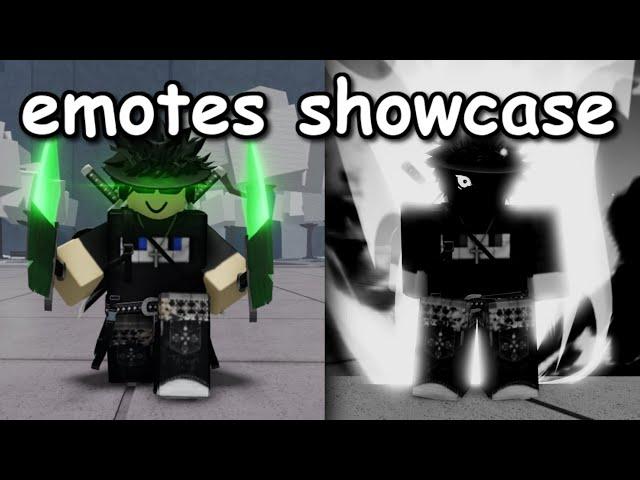 100+ NEW EMOTES SHOWCASE | The Strongest Battlegrounds