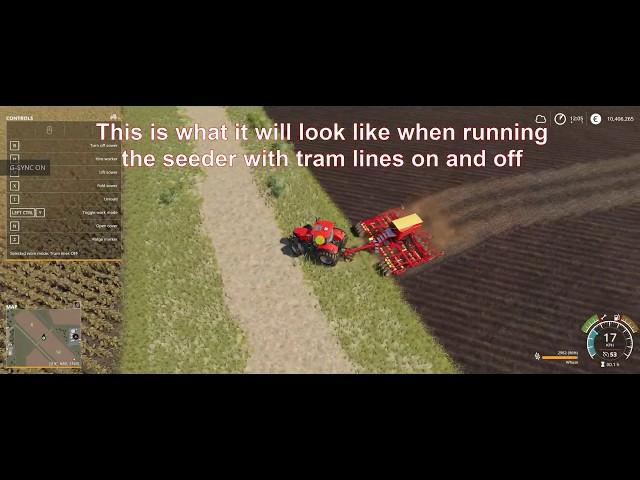 FS19: Tutorial tram lines, how to modify seeder and planter to create tramlines