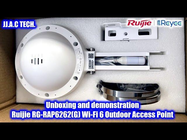 Ruijie RG-RAP6262(G) Wi-Fi 6 AX1800 Outdoor Omni-directional Access Point - Unboxing & Demonstration