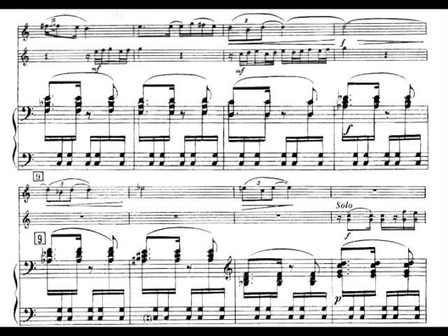 Aram Khachaturian - Trio for Violin, Clarinet and Piano (1932) [Score-Video]