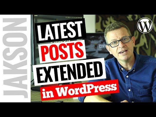 How to Display Recent Posts in WordPress – Latest Post with Image Plugin Tutorial 2017
