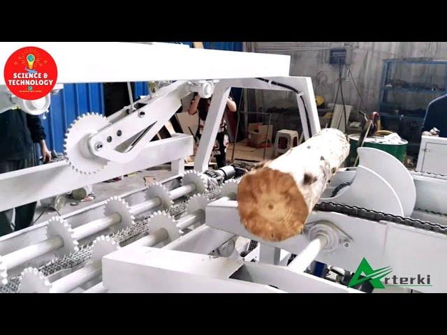 Incredible High-Tech Wood Cutting Machine Processing-Fastest Sawmills-Wood Factory Modern Technology