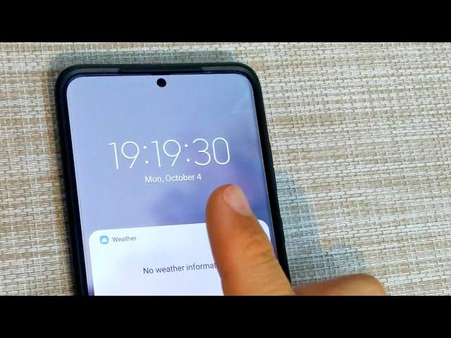 How to show Hours:Minutes:SECONDS (Samsung Galaxy S20+ 5G)
