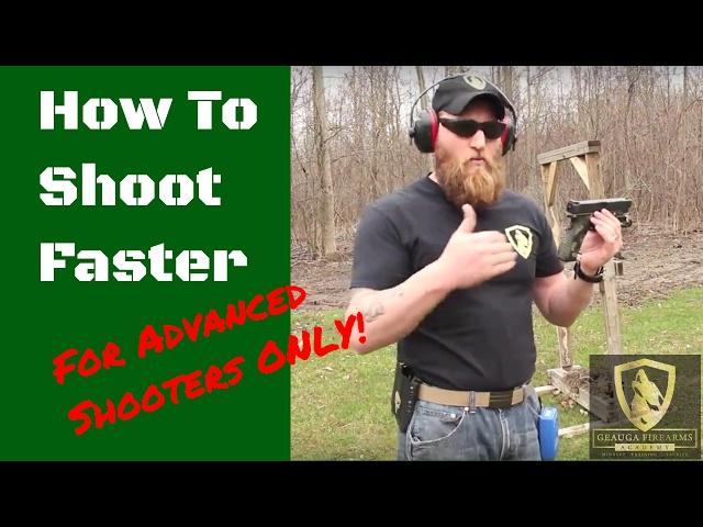 How To Shoot A Handgun Faster : Advanced Shooting Techniques | ONLY for Advanced Shooters