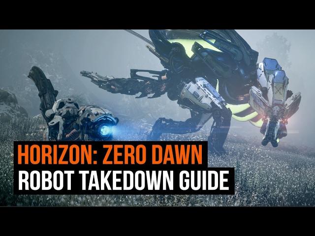 Horizon Zero Dawn - Every Robot Dinosaur and how to take them down!