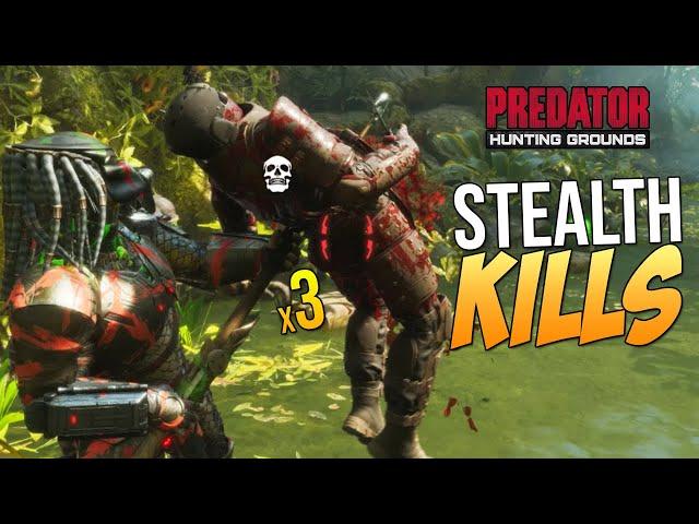 Predator Hunting Grounds How to Get STEALTH KILLS "3 STEALTH FINISHERS in 1 GAME!" Jump Across Map?!