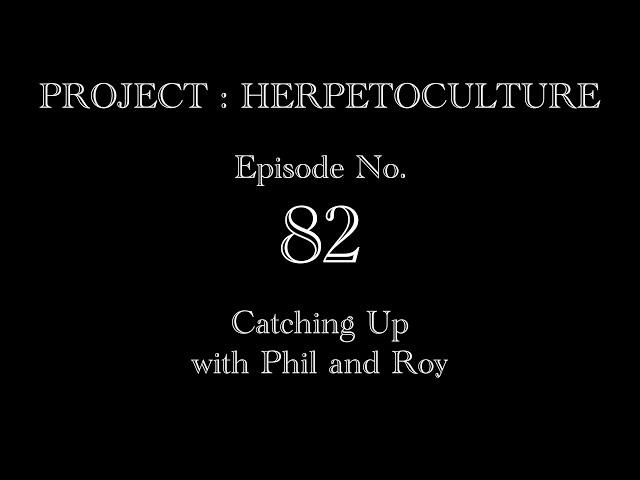 Project: Herpetoculture, Episode No. 82: Catching Up w/ Phil and Roy