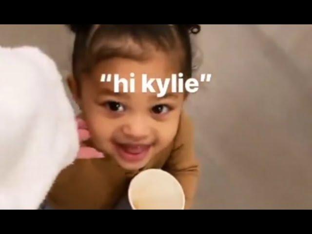 Stormi Calling Kylie by Her first name