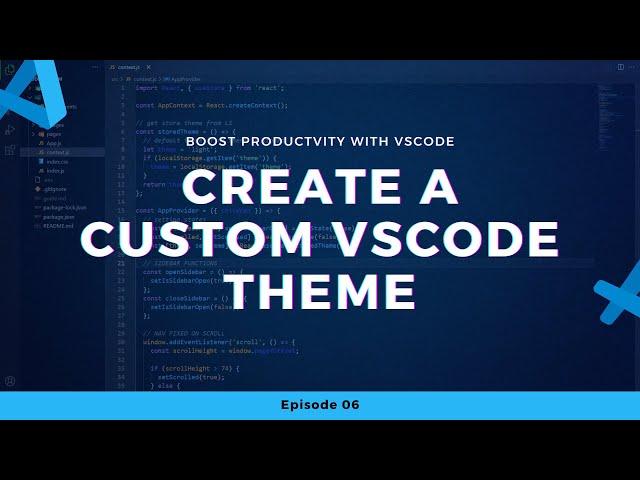 Create a Custom VSCode Theme from Scratch (2022)