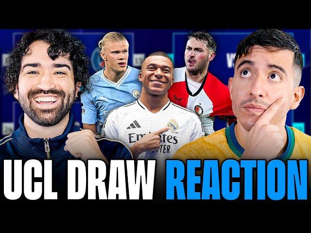 UCL PLAYOFF DRAW REACTION & PREDICTIONS!