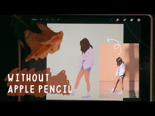 Drawing Flat Illustrations Without Using the Apple Pencil | Procreate Tutorial