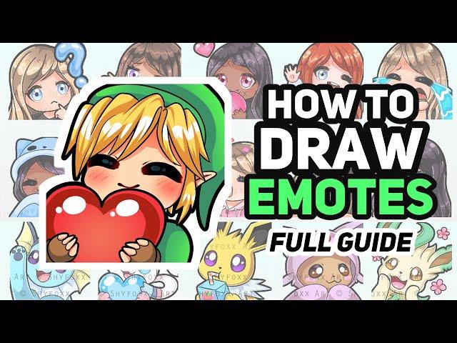 How to Draw EMOTES for Twitch: FULL Walkthrough Tutorial
