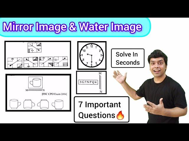 Mirror Image & Water Image Trick | Logical & Reasoning Questions | imran sir maths