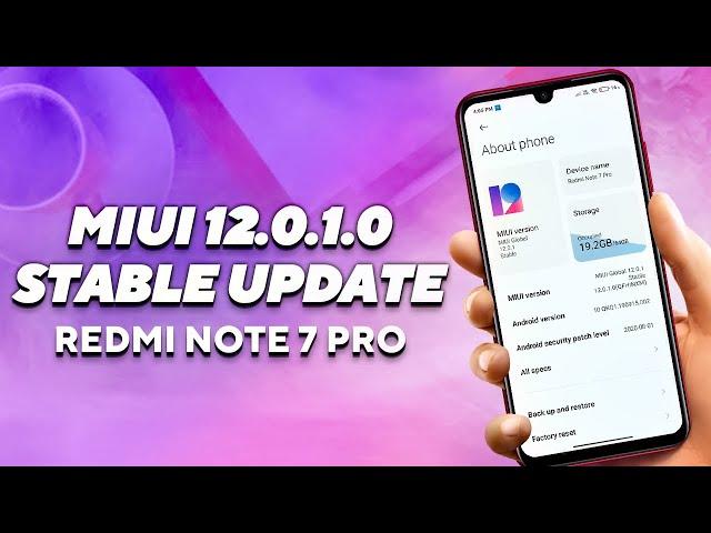 Redmi Note 7 Pro MIUI 12 Update | MIUI 12.0.1.0 | Removed Banned Apps