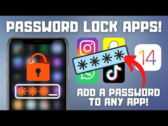 How to Password Lock ANY App on iPhone! | Easy Tutorial (2024)