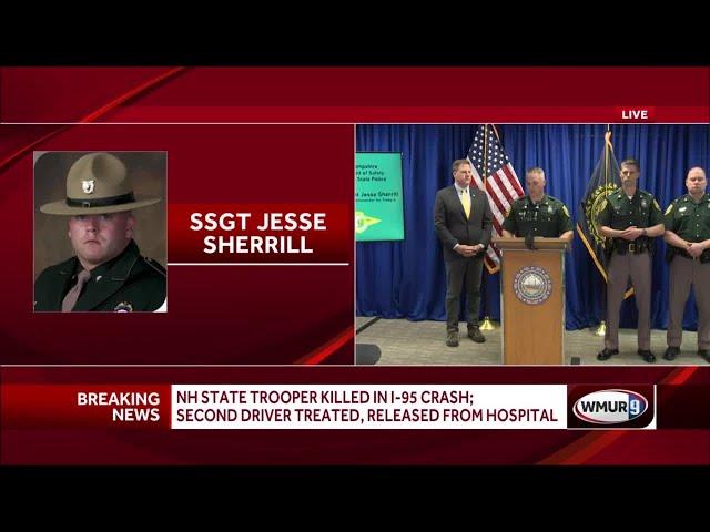 Officials announce NH state trooper was killed in crash on I-95