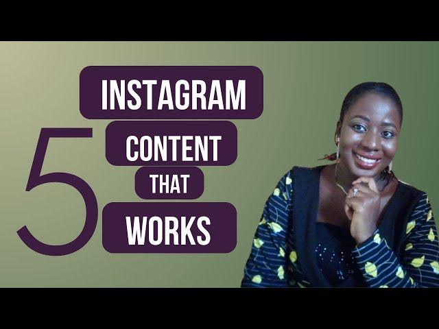 5 Easy Instagram Content That 10x Your Follower Count and Engagement Rate || Instagram Content Tips