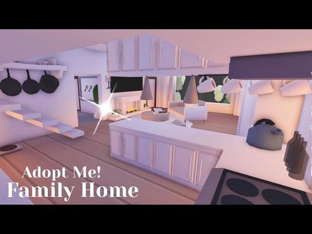 Soft Cozy Simple Elegant Aesthetic Family Home - Tour and Speed Build - Adopt Me! - Roblox