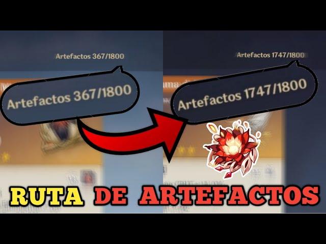 Ruta de Farmeo de Artefactos Genshin Impact