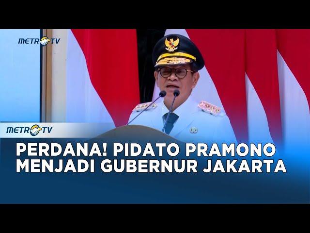 [FULL] Pidato Perdana Pramono Menjadi Gubernur DKI Jakarta