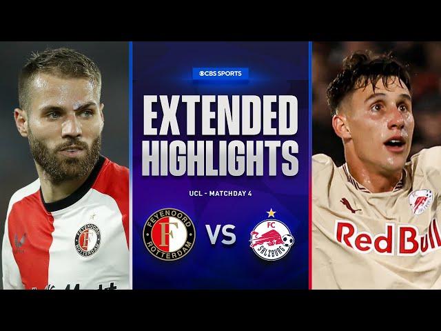 Feyenoord vs. Salzburg: Extended Highlights | UCL League Phase MD 4 | CBS Sports Golazo