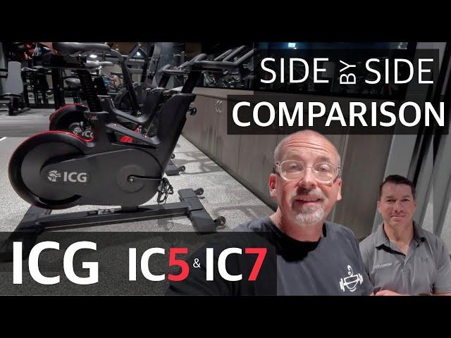 ICG IC5 & IC7 Indoor Bikes - Side By Side Comparison