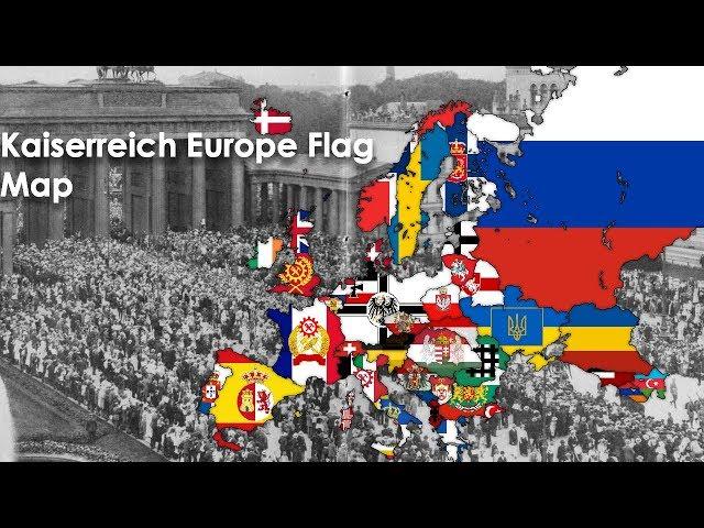 Kaiserreich 1936 Europe Flag Map