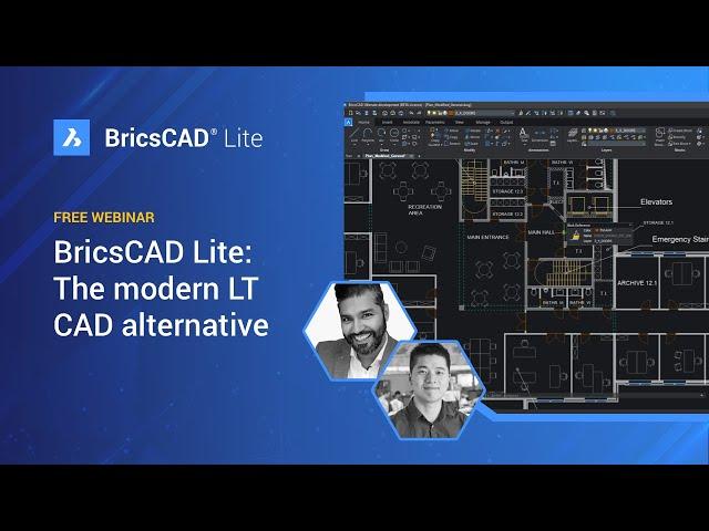 BricsCAD Lite: The modern LT CAD alternative - Webinar